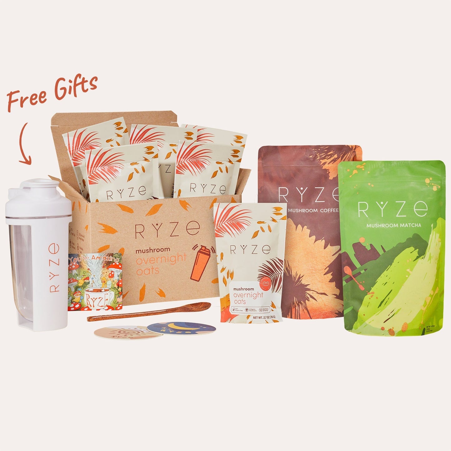 RYZE Ultimate Morning Ritual (Overnight Oats + Coffee + Matcha)