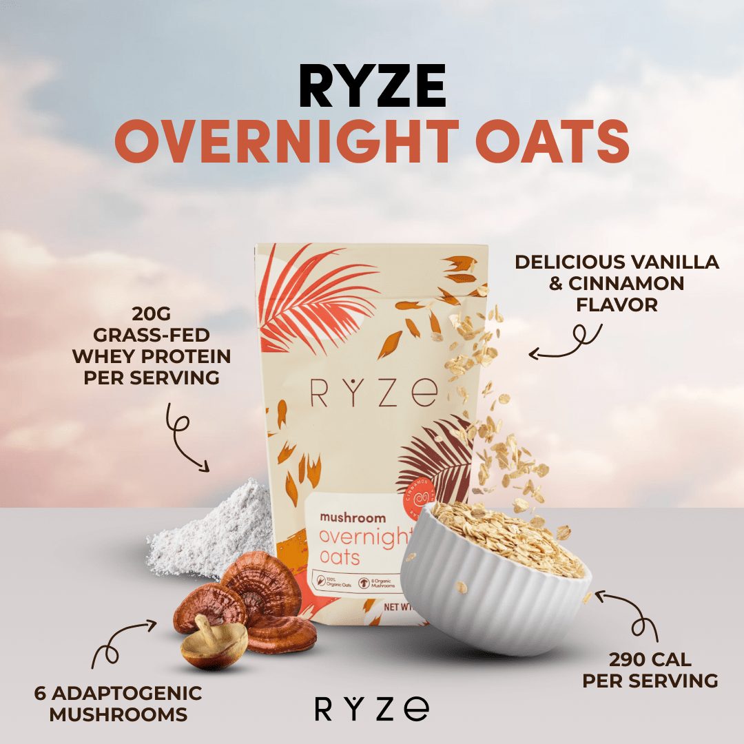 RYZE Ultimate Morning Ritual (Overnight Oats + Coffee + Matcha)