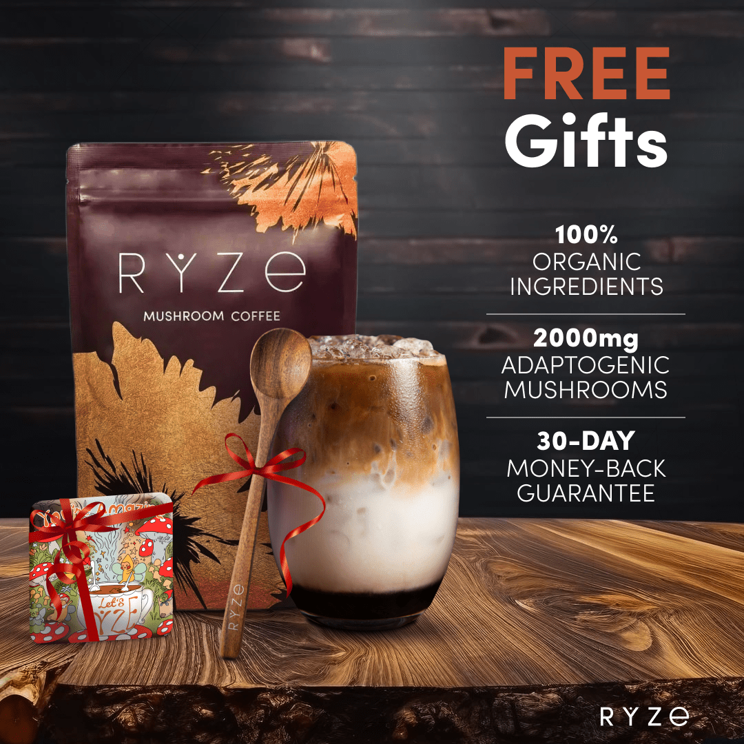 RYZE Ultimate Starter Kit (2 Mushroom Coffees + 1 Probiotic Creamer)